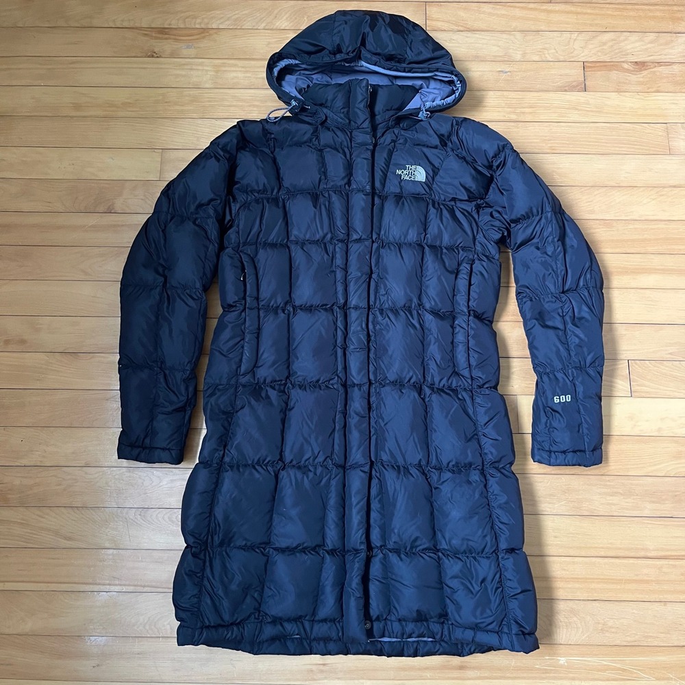 The North Face Womens Metropolis Parka II Black 600 Fill Down Puffer Coat Medium